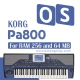 OS Korg Pa800 64 and 256 ram