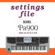 KORG Pa900 settings file