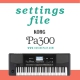 KORG Pa300 settings file